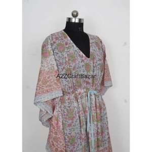 Vestido de Verano Ligero Coreano de Algodón 100% Puro Hecho a Mano para Mujer, Estilo Vintage Formal, Transpirable, con Volantes, Tipo Kaftan, para Noche o Playa - Product Image 5