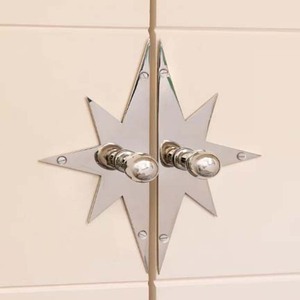 Star Shape <b>Brass</b> Cabinet <b>Knob</b> With Backplate Furniture Handle Casted <b>Brass</b> <b>Knobs</b> - Product Image 2