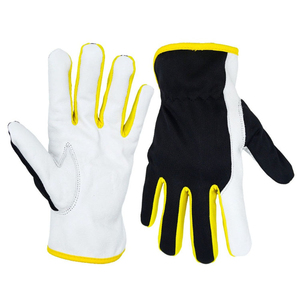 Guantes de Seguridad de Cuero Antideslizantes y Duraderos para Hombres y Mujeres, para Trabajos de Construcción, MOQ Bajo, Guantes de Trabajo Suaves - Product Image 1