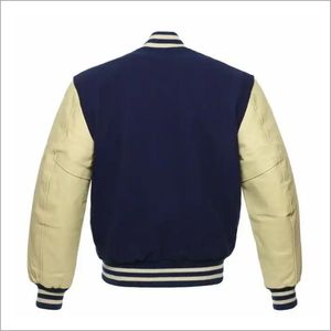 Men's New Fashion High Street Varsity Jacket for Baseball Uniform Worested Embroidered Techniques Stand <b>Button</b> for Winter - Product Image 4