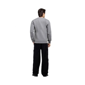 Mens Long Sleeve Sweatshirt Essential Crewneck Pullover OEM ODM Bulk Wholesale Custom Logo Mens Sweatshirt - Product Image 2