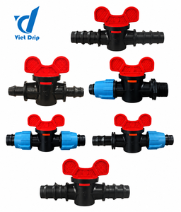Connecteur d'irrigation agricole en PVC en forme de T, raccord cannelé 32 mm, 3 sorties PE, système d'irrigation certifié ISO, pression 1-4 bars - Product Image 2