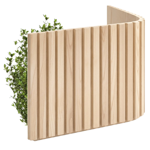 Solid Wood Tambour Slatted Wall <b>Panels</b> for Living Room Bathroom Outdoor Apartment & Workshop Decoration-Modern Design Waterproof - Product Image 1