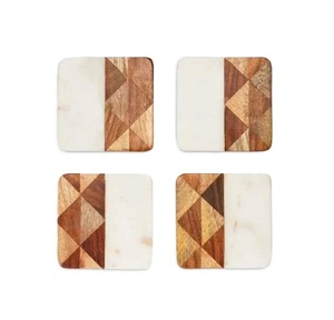 Best Selling Design Marble Coaster Stone Coaster Wood Marble Coaster Stone and Coaster Tea Place Mats At low factory Price - Product Image 3