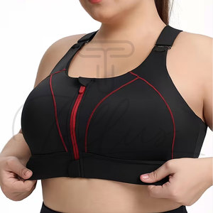 Latest Design Breathable Plus Size Women Sports Bra Front Logo High Support Yoga Fitness Gym Clothing Hot Sale - Product Image 4