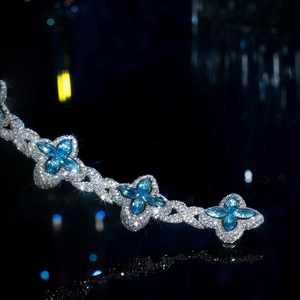 Nueva Cadena Cubana de Plata de Ley 925 con Tréboles de Moissanita Iced Out, Unisex, Estilo Hip Hop, Joyería que Pasa la Prueba del Diamante - Product Image 2