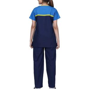 Uniformes Médicos Unisex de Enfermería y Doctorado, Conjuntos de Punto de Poliéster/Rayón (Top y Pantalón) para Verano, Cómodos para Hospital, con Detección de Agujas, Venta al por Mayor OEM - Product Image 3