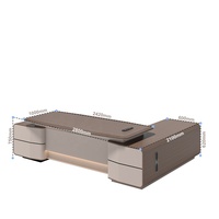Bureau de direction haut de gamme sur mesure pour salle de réunion |   Fabricant de meubles de bureau en PVC minimalistes haut de gamme pour usage commercial