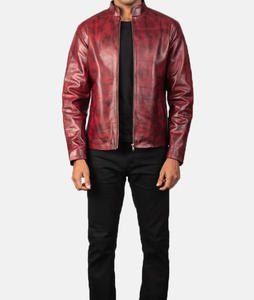 Chaqueta de Cuero para Hombre de Alta Calidad, Diseño Personalizado, Moda Urbana de Invierno, Impermeable, Transpirable, Tela de Lona, Nueva Llegada - Product Image 3