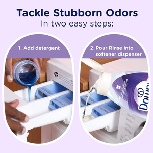 Downy RINSE & REFRESH Eliminador de Olores para Ropa y Suavizante de Telas, Lavanda Fresca, 48 fl oz, Seguro para TODAS las Telas, Suave para la Piel - Product Image 3