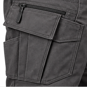 Pantalons de travail industriels pour hommes, pantalons utilitaires renforcés pour les équipes de construction et d'entretien, couleurs de tissu personnalisées, vente en gros - Product Image 5
