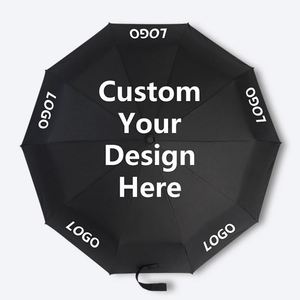Parapluie LED portable pliable en 3 sections de haute qualité, en polyester imperméable, pour adulte, avec LED intégrées, design classique entièrement automatique, vente en gros - Product Image 4