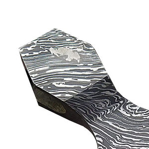 Burraq Hache de fendage et tête de tomahawk en acier Damas, qualité industrielle supérieure, faite main, personnalisable DIY, avec fourreau en cuir, pour la chasse en extérieur - Product Image 3