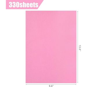 Carta Velina Rosa 14 x 10 Pollici, Confezione da 330 Fogli per Matrimoni, Compleanni, Progetti Fai-da-Te, Confezioni Regalo - Product Image 1