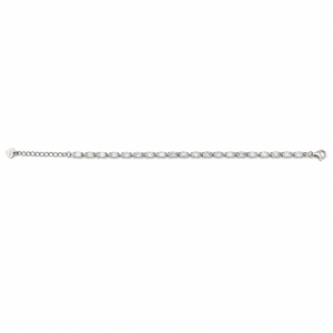 Pulsera de tenis de plata de ley 925 con diamantes baguette para mujer, joyería elegante de alto brillo para fiestas, bodas y uso diario - Product Image 5