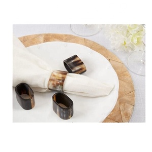 Ensemble de 4 anneaux de serviette en corne artisanaux de luxe 2025 – Écologiques, durables, designs uniques, couleurs vibrantes, pour une table élégante - Product Image 6