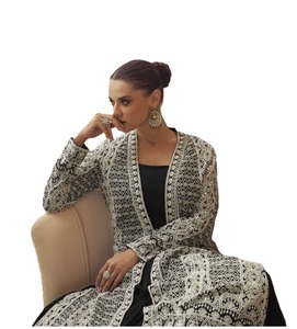 Vestido de Fiesta Largo para Mujer, Estilo Modesto con Bordado, Poliéster Chinon, Mangas Largas, Estilo Árabe de Lujo, Abaya - Product Image 5