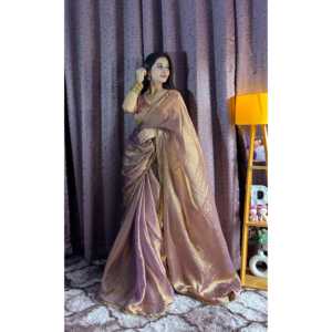 Vestido de Noche de Diseñador, Elegante Sari con Cuentas y Trabajo de Pipa a Mano para Fiestas - Product Image 3