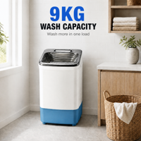 Lave-linge semi-automatique à chargement par le haut, 9 kg, à cuve unique, avec bac de lavage, vente en gros directe usine
