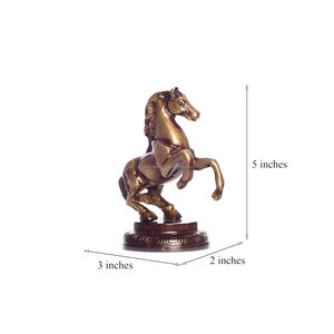 Vaisselle de cheval en laiton Figurine antique pièce maîtresse pour dessus de table, bureau, décoration intérieure et idées cadeaux au prix de gros de l'Inde - Product Image 2