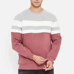 Sweat-shirt en coton surdimensionné brodé sur mesure pour hommes, sweat-shirts grande taille de haute qualité - Product Image 1