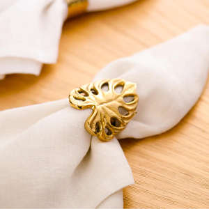 Anillos de Servilleta Metálicos Dorados de Alta Calidad, Adorables, para Decoración de Mesa de Boda, Diseño de Corte Láser - Product Image 6
