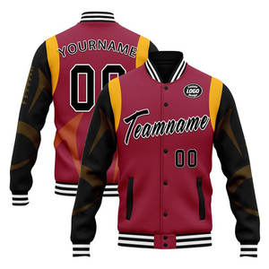 Chaqueta de Béisbol Eshel Intl para Hombre, de Lana y PU, Talla Personalizada, Directo de Fábrica, MOQ Bajo, Calidad Garantizada, Envío a Todo el Mundo - Product Image 4