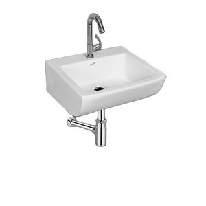 Très demandé Meilleure vente Blanc Brillant Monotrou Rectangulaire Céramique Salle de Bain Lavabo Mural Petit Lavabo Indien - Product Image 1