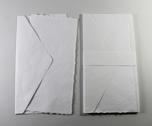 Hot Selling Wholesale Custom Envelope <b>Set</b> 250 Gsm Deckled Edge Card With Matching Envelop Recycled Handmade Paper - Product Image 4