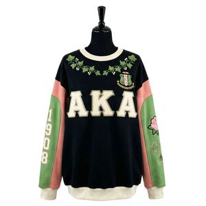 Sudadera de Forro Polar Ecológico para Mujer, Manga Larga, Color Negro, Verde y Rosa, Diseño Gráfico de Rayos de Sol, Estilo Casual - Product Image 1