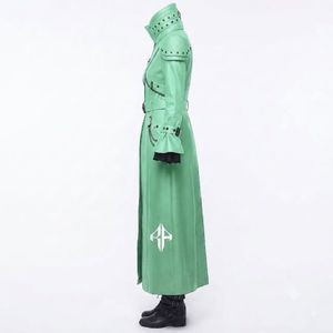 Manteau gothique en cuir pour femme, en tissu sergé personnalisé de qualité supérieure, à manches classiques et col rabattu, par RIVIAN ATLANTIC - Product Image 3