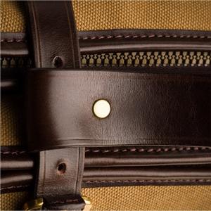 Rugged Vintage Leather Short Case Outdoor Shooting Accessories Storage Slip Cover Adjustable Shoulder Strap Tactical Bag MOLLE - Product Image 5