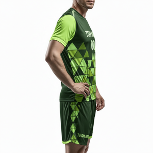 New Football Jersey Men Shorts Shirt <b>Set</b> Customize Soccer Uniform Sportswear Training Wear Tracksuit <b>Set</b> Breathable Fabric - Product Image 3