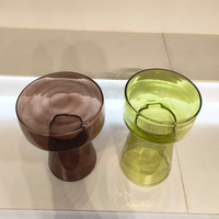 Table basse moderne de luxe légère en verre trempé YISHU pour salon, design mobile, idéale pour les petits appartements