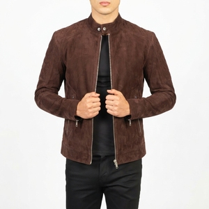 Veste Safari Homme Imperméable Décontractée pour l'Extérieur, Simple Boutonnage, Grande Taille, Style Cuir Tressé, Printemps Automne, Vente en Gros OEM - Product Image 4