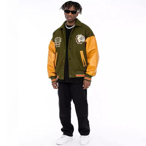 Vestes de baseball universitaires à manches longues personnalisées, dernières tendances, vestes unies, vêtements tendance, vestes d'hiver, vestes Letterman en gros - Product Image 3