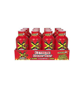 Global Trade Extra Strength Berry <b>Energy</b> Shot 12 Count Wholesale B2B Bulk Beverage - Product Image 1