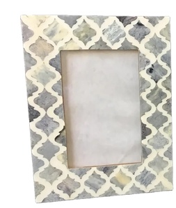 Modern Vintage Handmade Eco-Friendly MDF Bone Inlay <b>Frame</b> for Stylish Interiors - Product Image 1