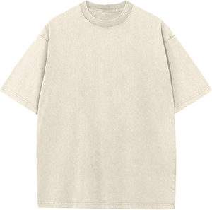 T-shirt vintage en coton délavé à l'acide, col rond, streetwear, mode, surdimensionné, logo personnalisé, tee-shirt d'été pour homme - Product Image 4