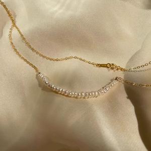 Collar de Perlas de Agua Dulce Naturales Sonrientes, Estilo Chic y Fresco para Mujer, Plata 925, Estilo Retro de Lujo Ligero, para Combinar en Capas - Product Image 4