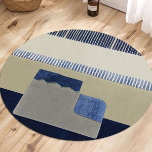 Hand Tufted Circle Office <b>Carpets</b> <b>Round</b> Living Room <b>Carpet</b> Floor Mat Plush Rug Wool Bedside <b>Carpet</b> - Product Image 6