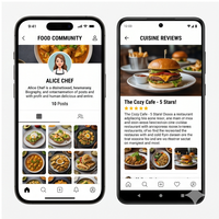 Aplicación RoyalCraft Enterprise Stock Hybrid para Creadores de Recetas de Comida, Blogueros Culinarios y Compartidores de Historias Culinarias para Linux/Android