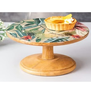 Natural Finishing Superior Quality Cup Cake Server Stand Hotel Restaurant Birthday Party Serving Wooden Cup Cake Stand - Product Image 3