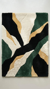 Luxury High Pile Hand Tufted Modern Rugs for Living Room Large Abstract Washable Extra <b>Thick</b> Non-Slip Carpet - Product Image 2