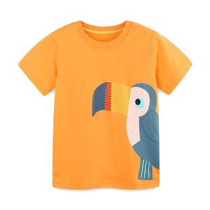 T-shirts d'été 100 % coton à manches courtes pour enfants, garçons et filles, uniformes de classe, chemises publicitaires compressées – Vente en gros - Product Image 1
