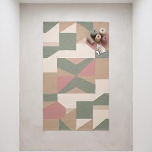 Exclusive Handwoven Flatweave Wool Rug Modern <b>Pastel</b> Solid Color Anti-Slip Medium Pile Area Carpet Home & Commercial Use <b>Decor</b> - Product Image 1