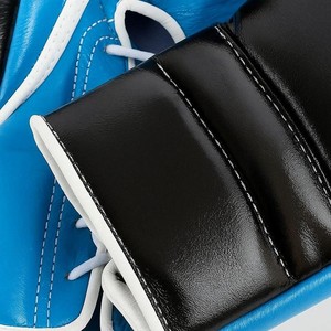 Guantes de Boxeo Negros Hechos a Medida, Diseño con Cordones, Hechos con Cuero Genuino, Crea Tu Propia Marca - Product Image 2