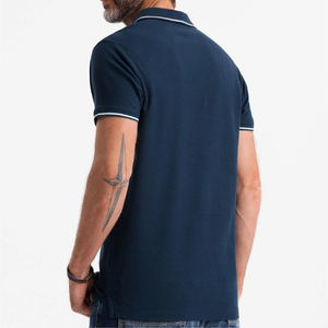 Polo classique pour homme en coton tricoté 100 %, style décontracté et professionnel, respirant et imprimé numériquement – Vente en gros - Product Image 2