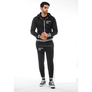Conjunto Deportivo Personalizado de Invierno, 100% Algodón, para Hombre y Mujer, Transpirable, 350-450 GSM, Sudadera con Capucha y Pantalones Jogger, con Bordado y Estampado - Product Image 6