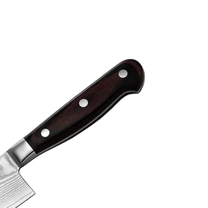 Couteau de chef professionnel LEGACY BLADES moderne en acier Damas, 8 pouces, forgé à la main, ambidextre, compatible lave-vaisselle, manche en bois, couteau de cuisine - Product Image 4